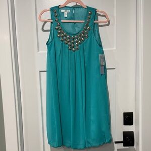 London Times Turquoise Dress